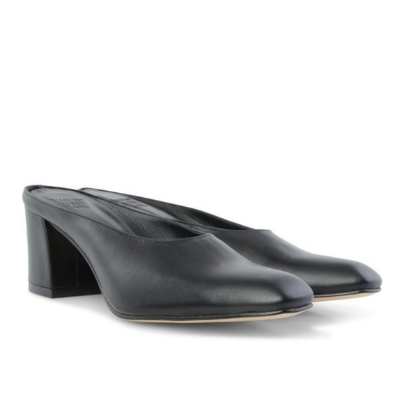 Maryam Nassir Zadeh black leather slip-on mules - Picture 2 of 7